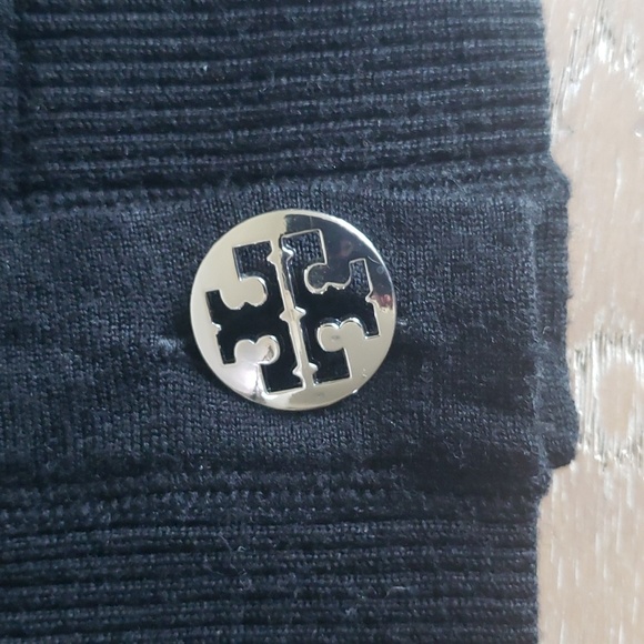 Tory Burch Black/Silver Simone Cardigan - Picture 4 of 6